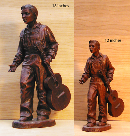 elvis at 12 and 8 inch